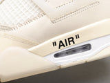 Air Jordan 4 x OFF WHITE “sail”
