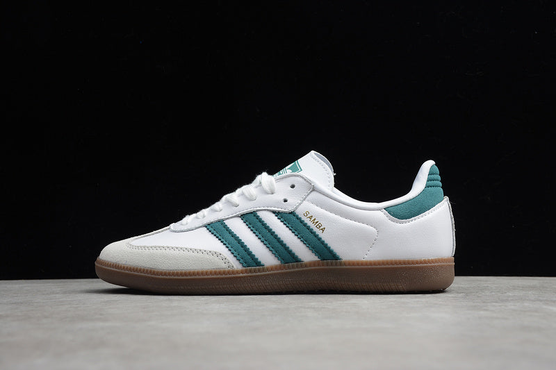 SAMBA OG SHOES CLOUD WHITE/GREEN