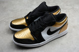 AIR JORDAN 1 LOW "GOLD TOE BLACK"