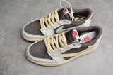 TRAVIS SCOTT X AIR JORDAN 1 LOW REVERSE MOCHA