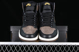 AIR JORDAN 1 HIGH BLACK CEMENT BROWN